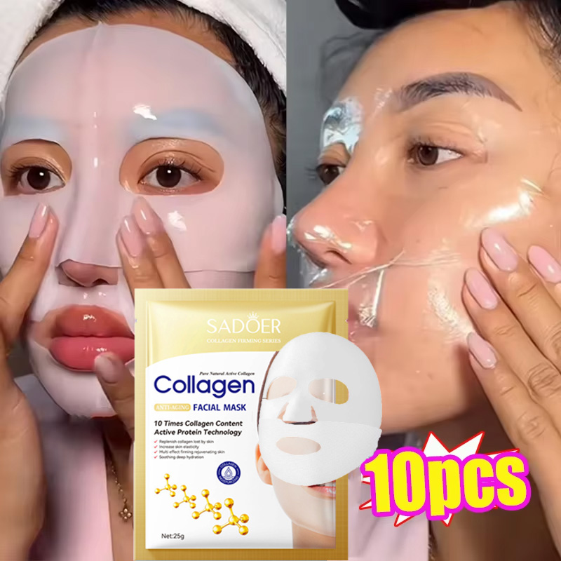 Skincare Omg - Masque Facial Anti-rides au collagène, 10