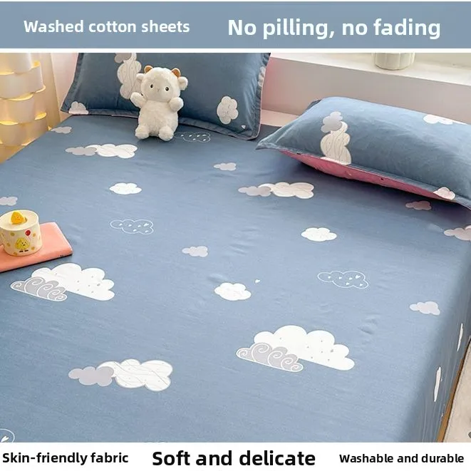 Drap-housse en coton lavé doux - Skincare Skin 1004 avis et prix