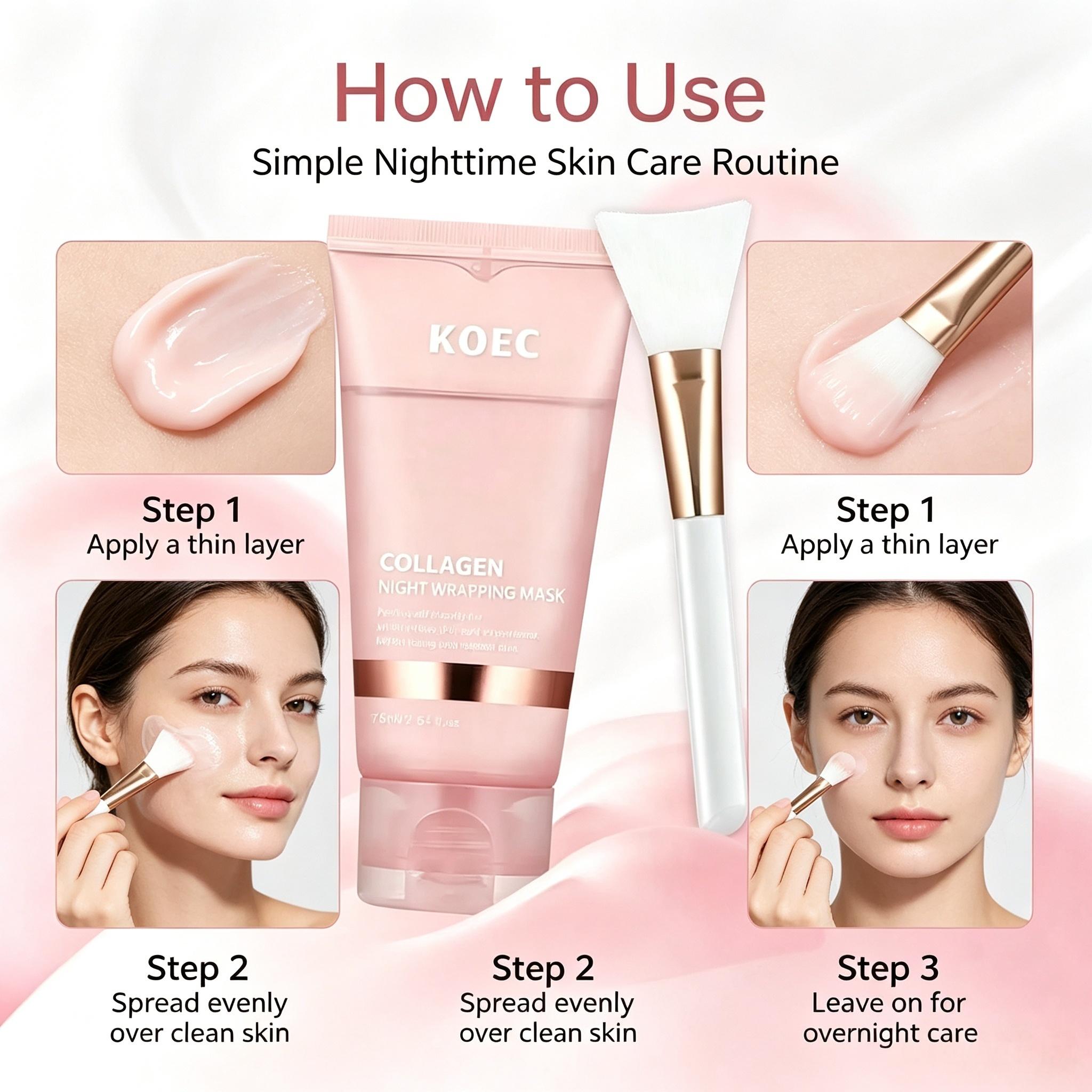 Masque facial peel-off au coll - Skincare Omg avis et prix